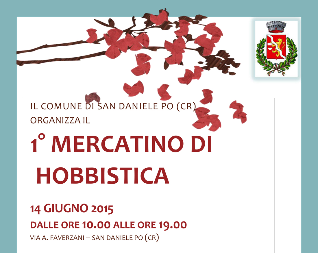 Il 1° mercatino di hobbistica a San Daniele Po