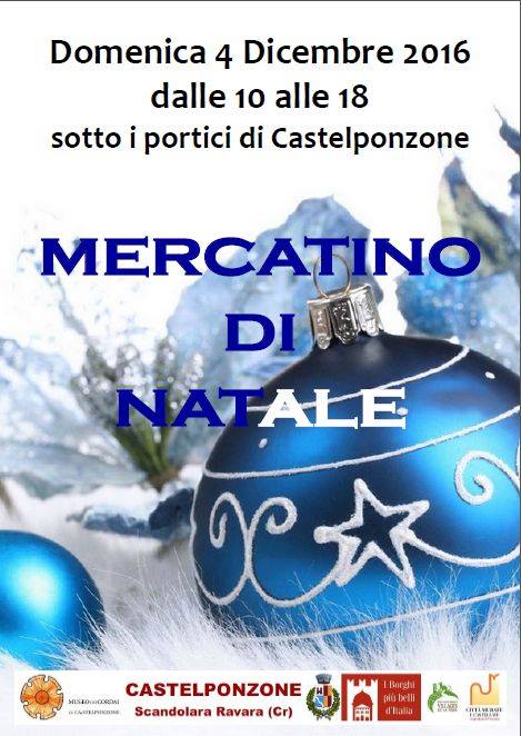 Mercatino di Natale 2016 a Castelponzone