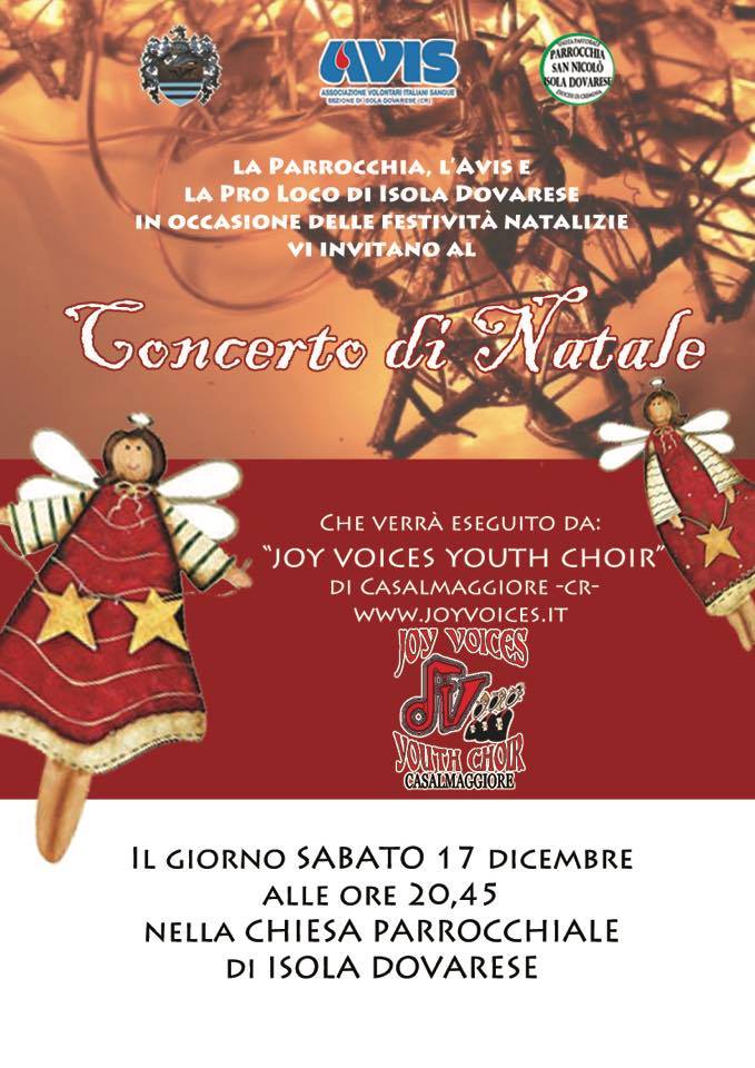 JOY VOICES YOUTH CHOIR IN CONCERTO