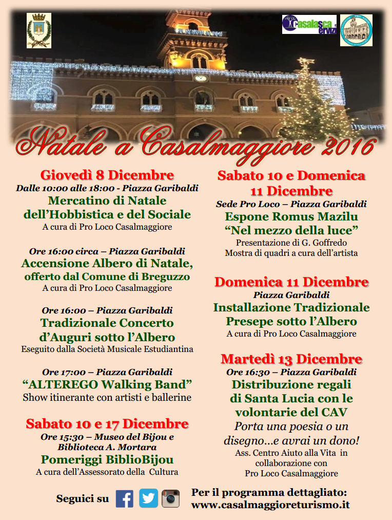NATALE 2016 A CASALMAGGIORE