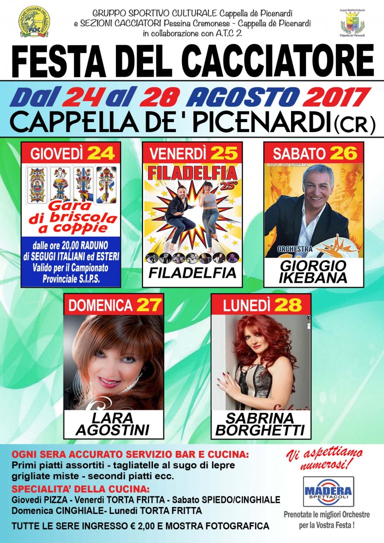 FESTA DEL CACCIATORE A CAPPELLA DE’ PICENARDI