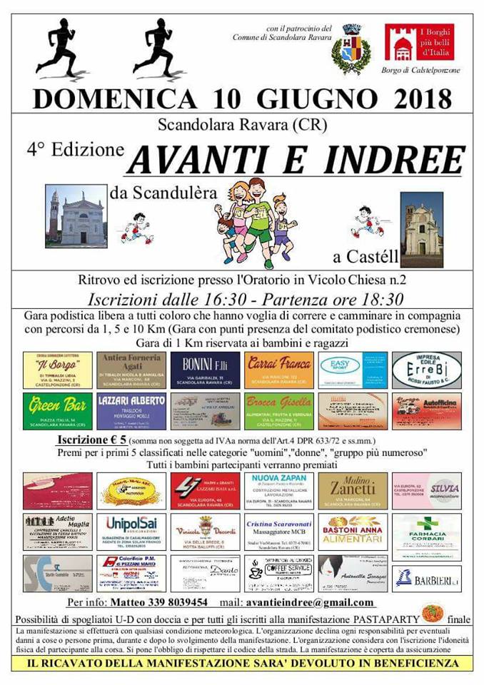 AVANTI E INDREE DA SCANDULERA A CASTELL