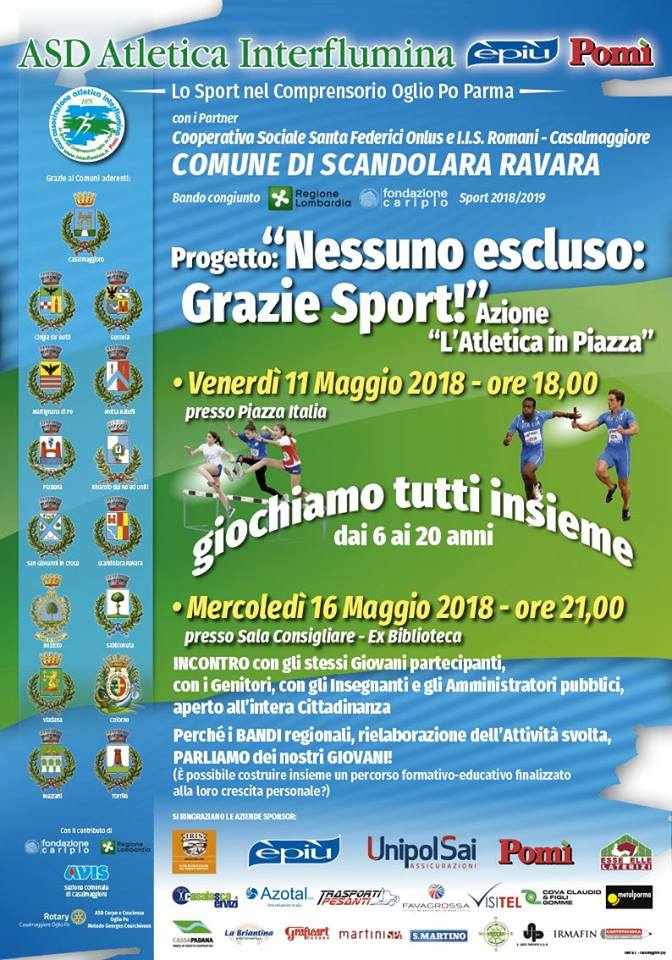 NESSUNO ESCLUSO: GRAZIE SPORT!